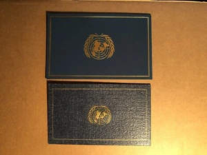 NACIONES UNIDAS X 2 CARPETAS DE PRESENTACIÓN DE 1972, 1974 (EC PARA EUROPA, TRABAJO) - Imagen 1 de 7