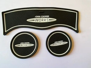 MINI (F60 ) COUNTRYMAN 'JCW' 2016 - 2019 (3 PART) INTERIOR GATE PAD SET - WHITE - Picture 1 of 3