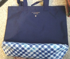 Bolso para mujer Bath And Body Works Blue Gingham edición limitada - Imagen 1 de 10
