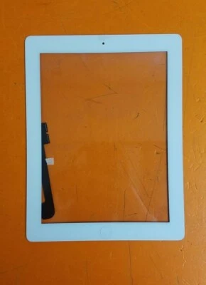 ⭐️⭐️⭐️⭐️⭐️ New iPad 3 White Digitizer Assembly w Tesa Adhesive & Home Button - Image 1 of 2