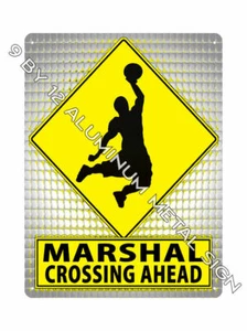 MARSHAL find your name METAL SIGN NBA Basketball SPORTS room wall decor gift 815 - Picture 1 of 1