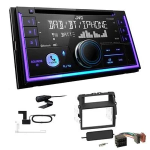 JVC 2-DIN MP3 Car Stereo Bluetooth DAB+ for Renault Trafic II Facelift Black - Picture 1 of 6
