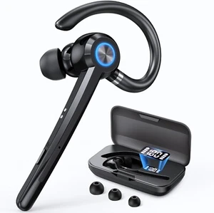 New Trucker Wireless Mic Blue Parrot Bluetooth Noise Cancelling Headset Earpiece - Picture 1 of 8