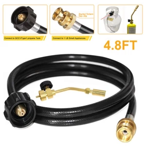 Mapp Propane Gas Tank turbo Torch Hose Adapter Kit Brazing Soldering Welding 57" - Picture 1 of 13