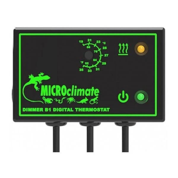 Microclimate Precise Control Dimmer B1 Black Thermostat 600W