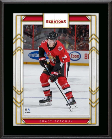 Brady Tkachuk Ottawa Senators 10.5" x 13" Sublimated Player Plaque Cover