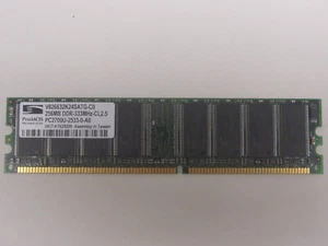 512MB (2x 256MB) ProMos V826632K24SATG PC-2700U DDR-333 DIMM Memory Desktop RAM - Picture 1 of 2