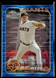 Refractores de sonar azules Topps cromados Logan Webb 2024/125 JC - Imagen 1 de 2