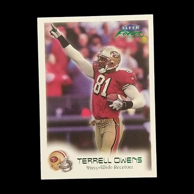 1999 Fleer Skybox Focus Terrell Owens Green /300 49ers - Image 1 of 2