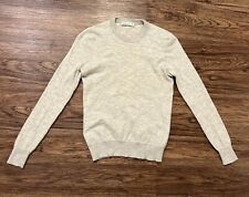 SUITSUPPLY Pure Cashmere Pullover Knitted Long Sleeve Light Gray SweatShirt XS
