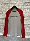 Animal Long Sleeve T-shirt Surf Skate Grey Red Size XS