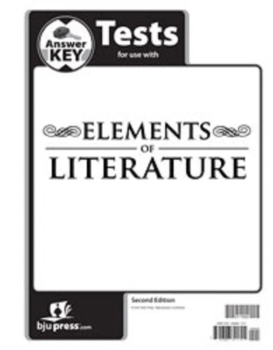 BJU Press - Elements of Literature Tests Answer Key (2nd Ed) 277632 - Image 1 of 1