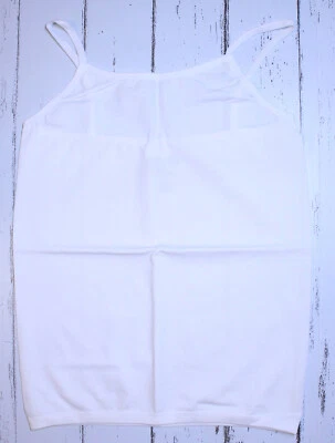 Paquete de 3 camisetas sin mangas elásticas talla 7-16 blancas PINKHOUSE para niñas talla única correa de espagueti Foto 1 de 4