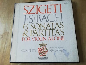 Szigeti Bach 6 Sonatas & Partitas for Solo Violin 3LP Vanguard BG 627/9 ED1 NM - Picture 1 of 5