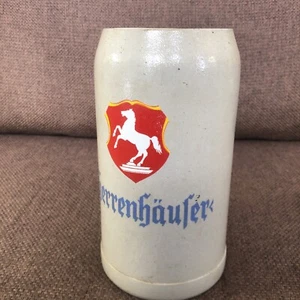 PILSNER GERRENHAUFER-1 Litre Stein - Vintage Beer Jug- Beer Stein - Foto 1 di 13