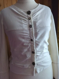 Unusual Cardigan/ Jacket. Yest. XL 14-16. Linen Trims.Nice Features. SeeDescript - Picture 1 of 22