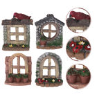 Whimsical Miniature Fairy Door And Window Set For Enchanting Gardens