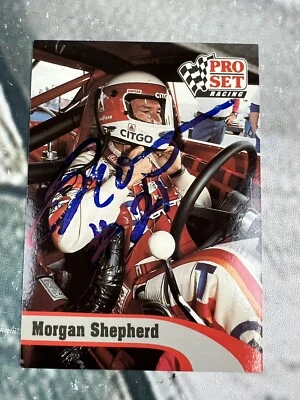 MORGAN SHEPHERD SIGNED 1992 PRO SET  RACING #126 - NASCAR - Image 1 of 2