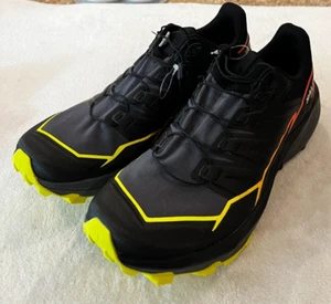 Salomon sz 9.5 Thundercross Hiking Trail Running Shoes Black Quiet Shade Men NEW - Bild 1 von 12