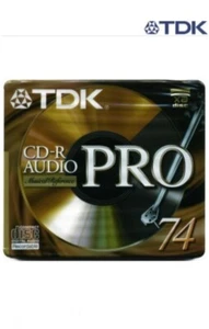 10 X TDK CD-R AUDIO PRO 74 Blank CD-R Audio Digital 74 min CD-RAPRO74EA RARE - Photo 1/3