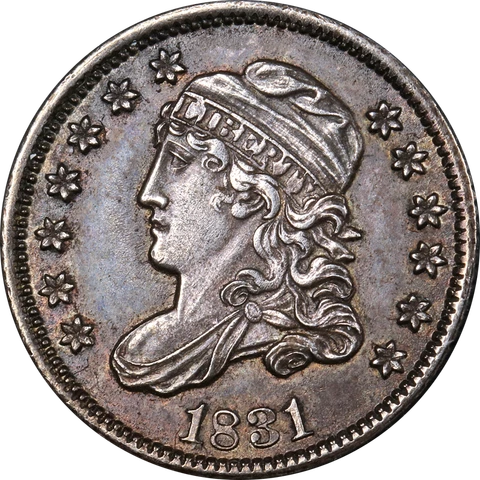 1831 Bust Half Dime Choice AU/BU Superb Eye Appeal Strong Strike Cover