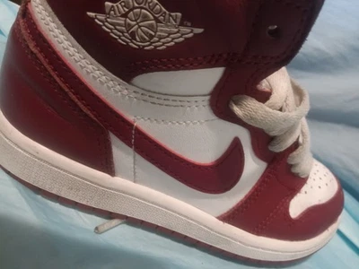 Jordan 1 Retro High OG (PS) 'Artisanal Red' FD1412-160 白色 13.5 Nike Air — 第 1/4 张图片