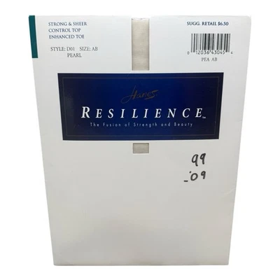 Pantimedias Hanes Resilience 1995 control fuerte y transparente D01 talla AB perla Foto 1 de 2