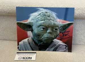 Star Wars Yoda Warwick Davis Autografiado 8”x10” Con Prueba Fotográfica - ¡¡Muy Raro!!! - Imagen 1 de 9
