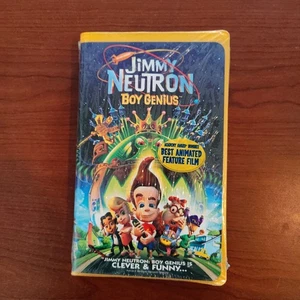Jimmy Neutron Boy Genius VHS Clamshell 2002 Brand New Factory Sealed - Picture 1 of 3
