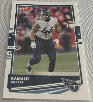 2020 Panini Donruss Football Kamalei Correa Tennessee Titans base card #249 - Image 1 of 2