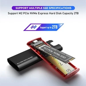 M.2 NVME SSD Enclosure 10Gbps High Speed Transmission PCIe NVMe M Key M.2 SSD FY - Afbeelding 1 van 30