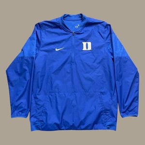 Duke Blue Devils Nike Storm Fit 1/4 Zip Pullover Windbreaker Jacket Mens Lg Blue - Picture 1 of 10