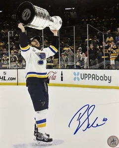 Brayden SCHENN Signed 8x10 Photo! St. Louis BLUES SUPERSTAR! Stanley Cup! w/ coa - Picture 1 of 3