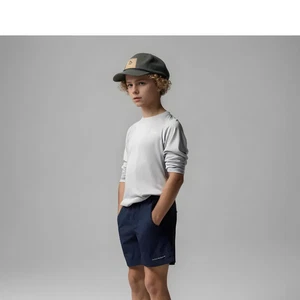 NWT Columbia Boys Backcast Fishing Activewear Shorts Navy Blue M - Picture 1 of 8