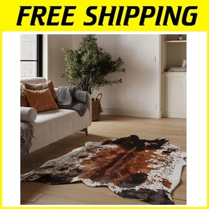 Brown Cowhide Rug - Large Size - Picture 1 of 10