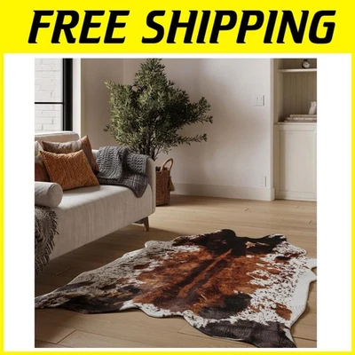 Brown Cowhide Rug - Large Size - Image 1 of 4