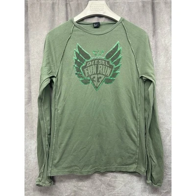 Camisa Diesel Fun Run 2000’s Manga Larga Para Hombre Grande Y2K Rave Rara De Colección Años 90’s Foto 1 de 4