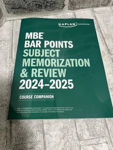 MBE Bar Points Subject Memorization & Review 2024-2025 - Picture 1 of 16