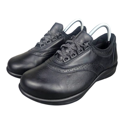 SAS Walk Easy Walking Shoes Black Lace Up Comfort Hiking USA Womens Size 8.5WW - Image 1 of 4
