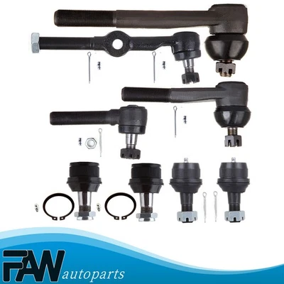 Fits Chevrolet Blazer Chevrolet V20 GMC Jimmy Ball Joint Tie Rod 8Pieces K8195T - Image 1 of 4