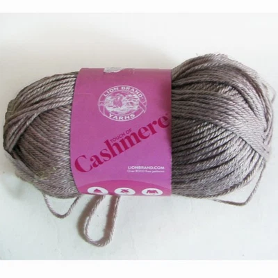 Skein Lion Touch of Cashmere Portabello Med Wt 219 Yd 90% Acrylic 10% Cashmere - Image 1 of 4