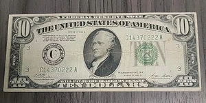 1928-B $10 Federal Reserve Note FR 2002G Woods/Mellon Signatures - Picture 1 of 8