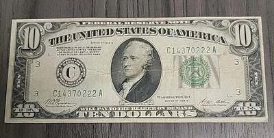 1928-B $10 Federal Reserve Note FR 2002G Woods/Mellon Signatures - Image 1 of 4