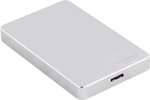 Q-Connect Portable External Hard Drive 1TB with USB Cable Silver - Bild 1 von 3