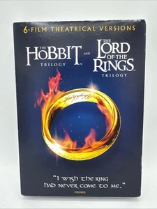 The Hobbit Trilogy/The Lord Of The Rings Trilogy DVD 6 Film Theatrical Versions - Picture 1 of 17