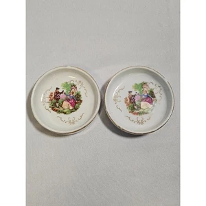 2 Stück Porzellan Schmuck Anstecknadel Schmuck Geschirr Made in Japan Viktorianisch - Bild 1 von 14