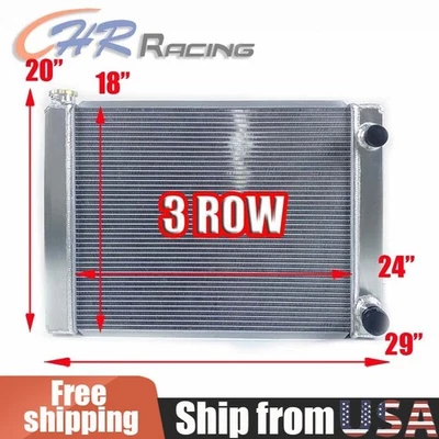 CHR UNIVERSAL 3 ROW DUAL PASS CROSS FLOW 24" CORE RADIATOR - Image 1 of 4