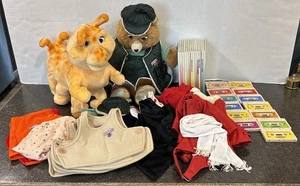VTG 1985 Teddy Ruxpin Grubby Bundle 13 Books & Tapes 6 Outfits And More Read🔥 - Picture 1 of 24