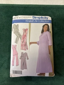 Nightgown & PJ Simplicity Pattern 4377 Khaliah Ali Unused 40-46 Bust - Picture 1 of 3