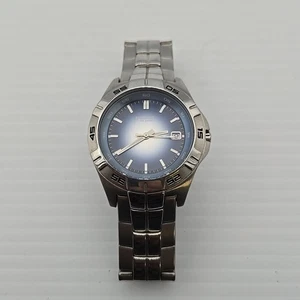 Mens Fossil Blue Dial Stainless Watch - Picture 1 of 4